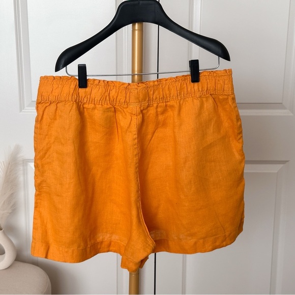 H&M Orange Linen Blend Shorts - Picture 5 of 6